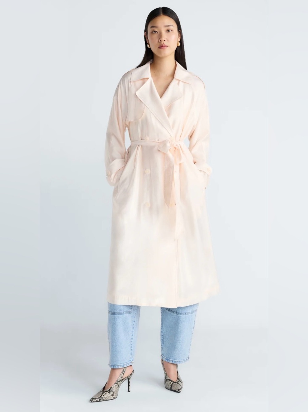 NWT The Devil Wears Prada Light beige Trench coat